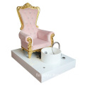 2021 pipeless portable pink luxury throne spa pedicure chair with massage